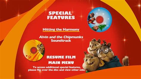 alvin and the chipmunks dvd|alvin dvd menu.